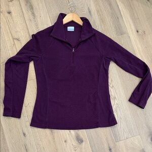 Columbia Plum 1/4 Zip Long Sleeve Athletic Top – Women’s Medium